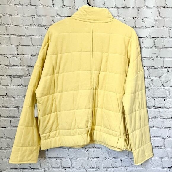 NEW O’Neill pastel yellow quilted quarter zip pullover Mabel jacket size medium - Picture 9 of 9
